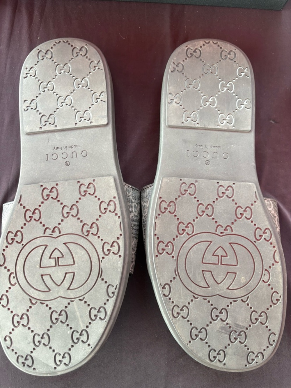 Gucci Brown Monogram Slide Sandals — Men’s Casual Luxury Slides - Picture 3 of 4